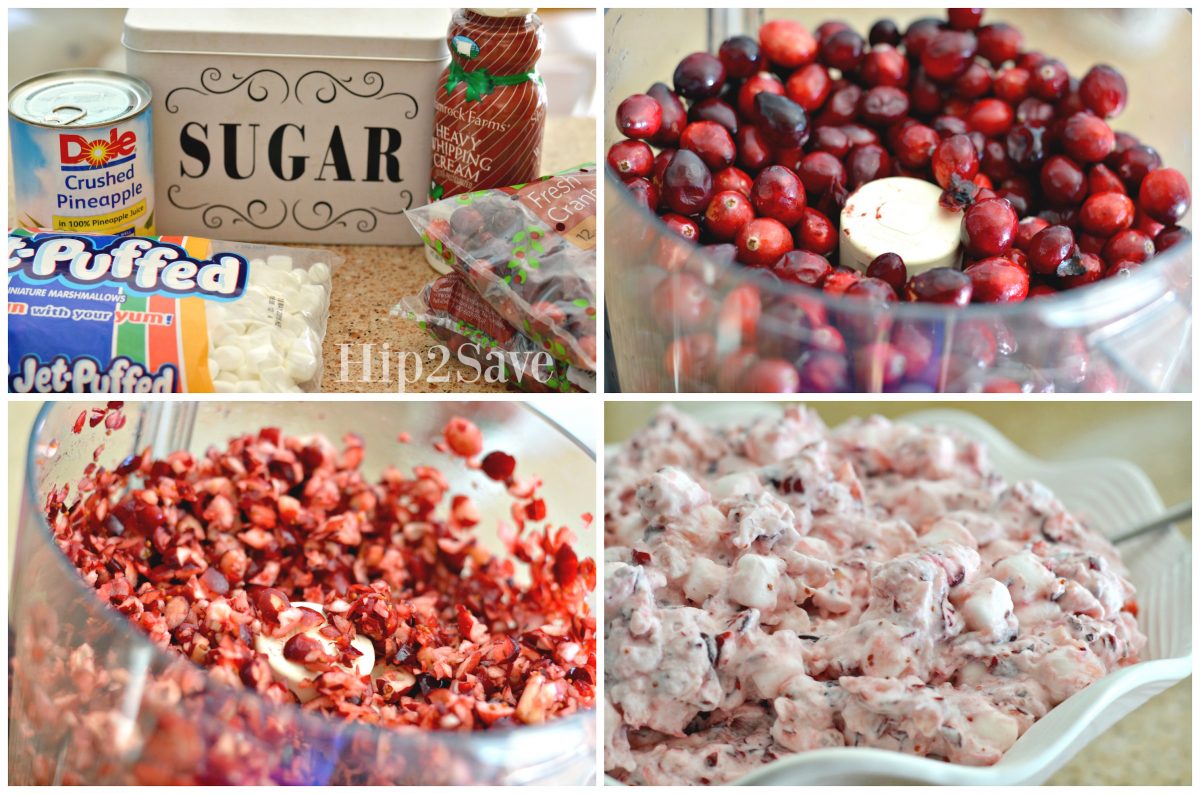 Easy Cranberry Fluff Recipe from Hip2Save.com