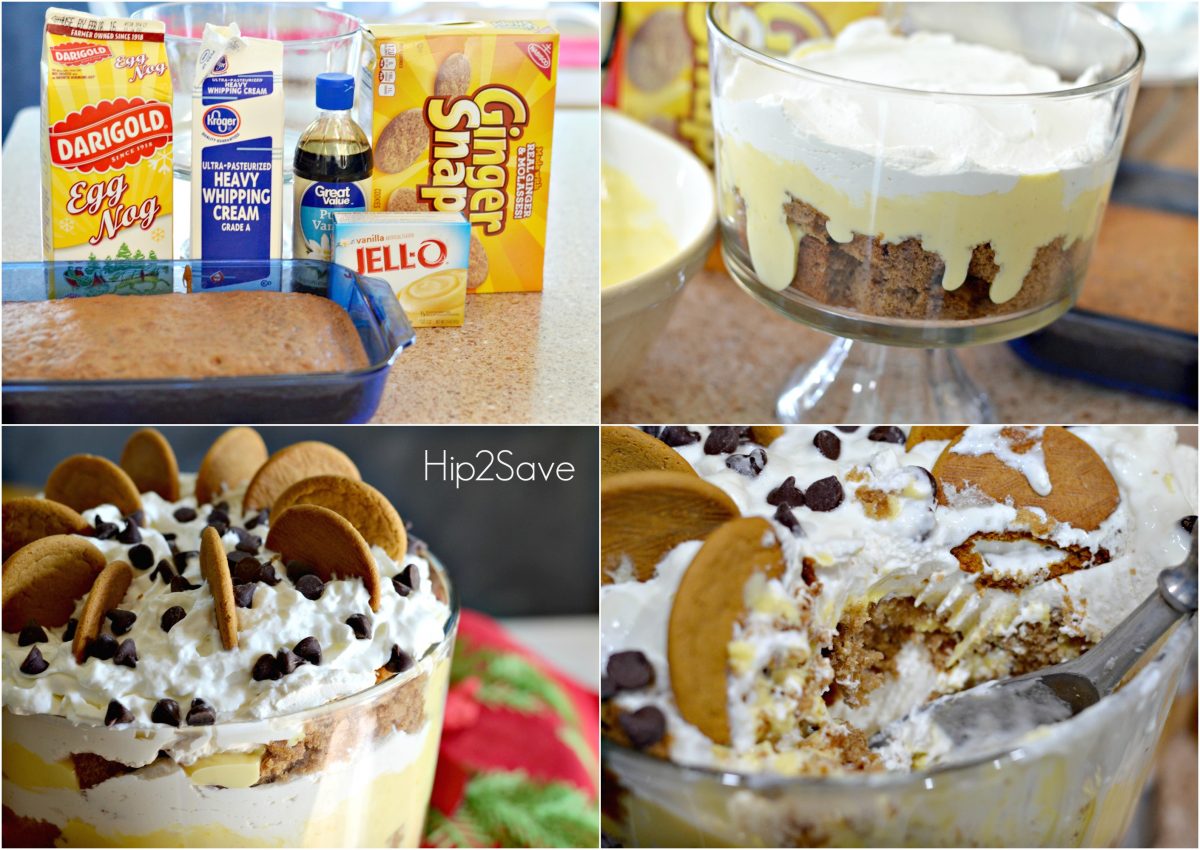 Easy and Delicious Eggnog Gingerbread Triffle Hip2Save.com