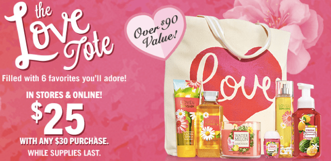 Bath & Body Works: Love Tote