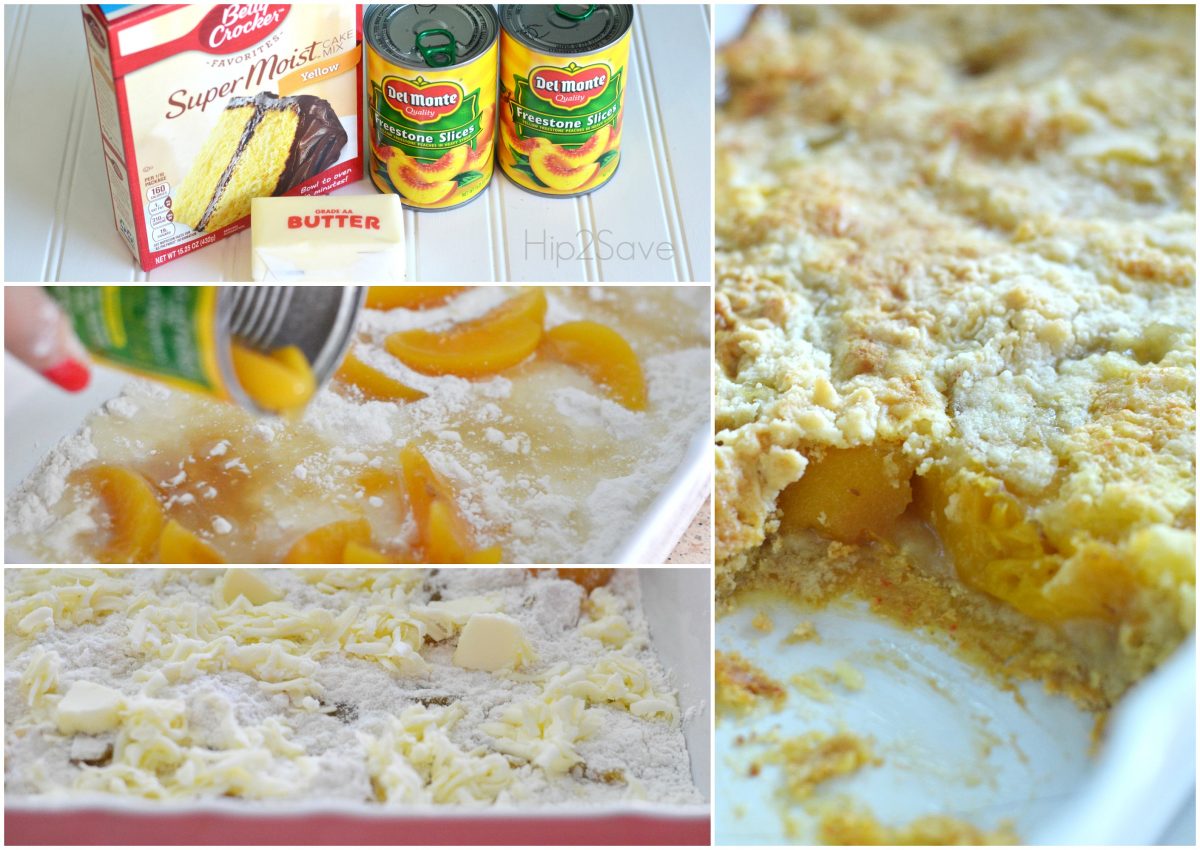 Easiest Peach Cobbler Hip2Save.com