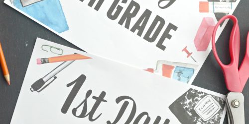 FREE First Day of School Printable Signs