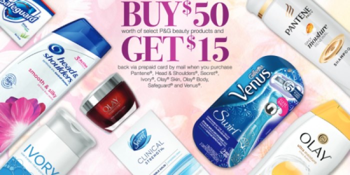 P&G Rebate: $15 Pre-Paid Card With $50 P&G Product Purchase + Target Deal Scenario