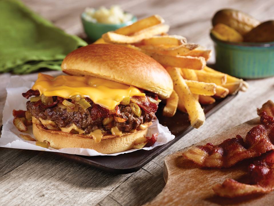 fathers day freebies meals and deals &ndash; applebee's plated burger and fries