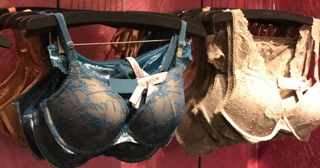 victoria secret bras on display