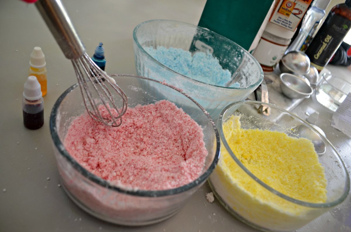 fun colorful bath bombs