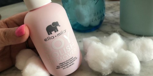 40% Off Ella + Mila Soy Nail Polish Remover & Free Shipping (Great Reviews)