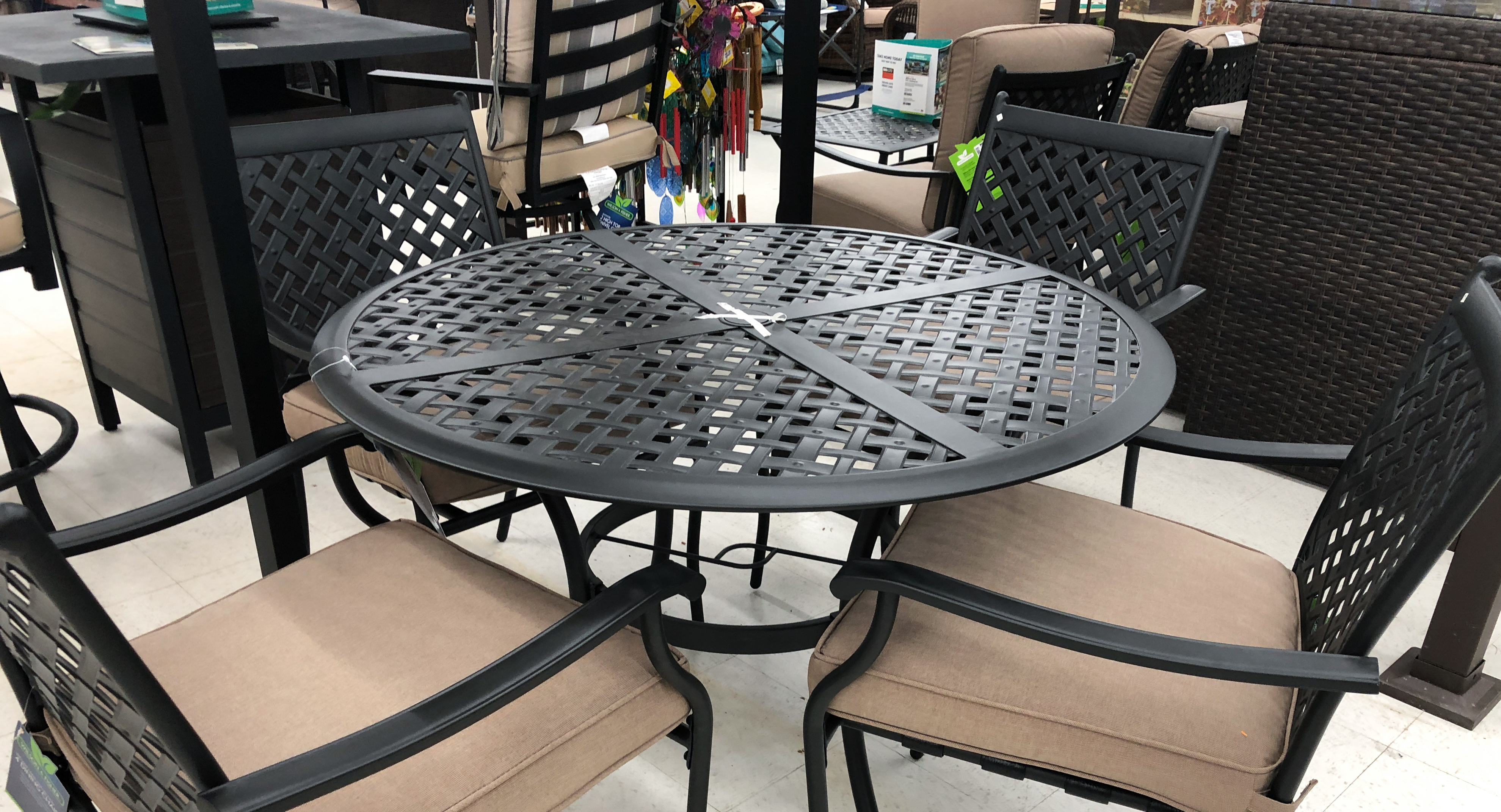 budget patio finds &mdash; dining table set