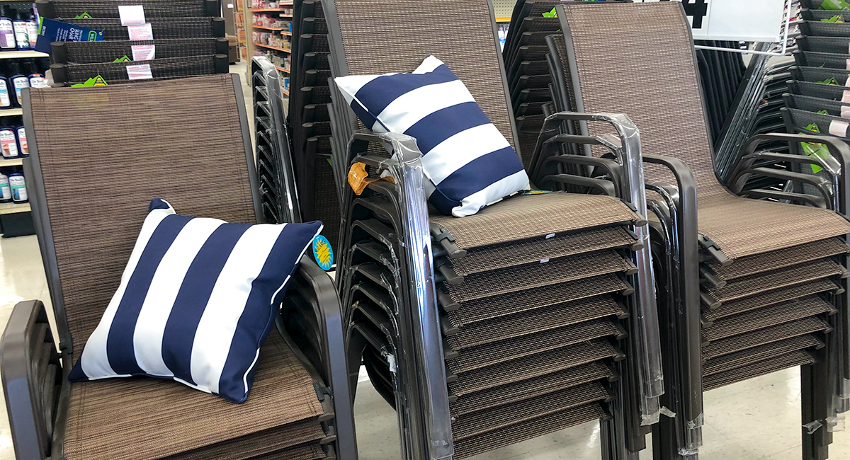 budget patio finds &mdash; sling chairs