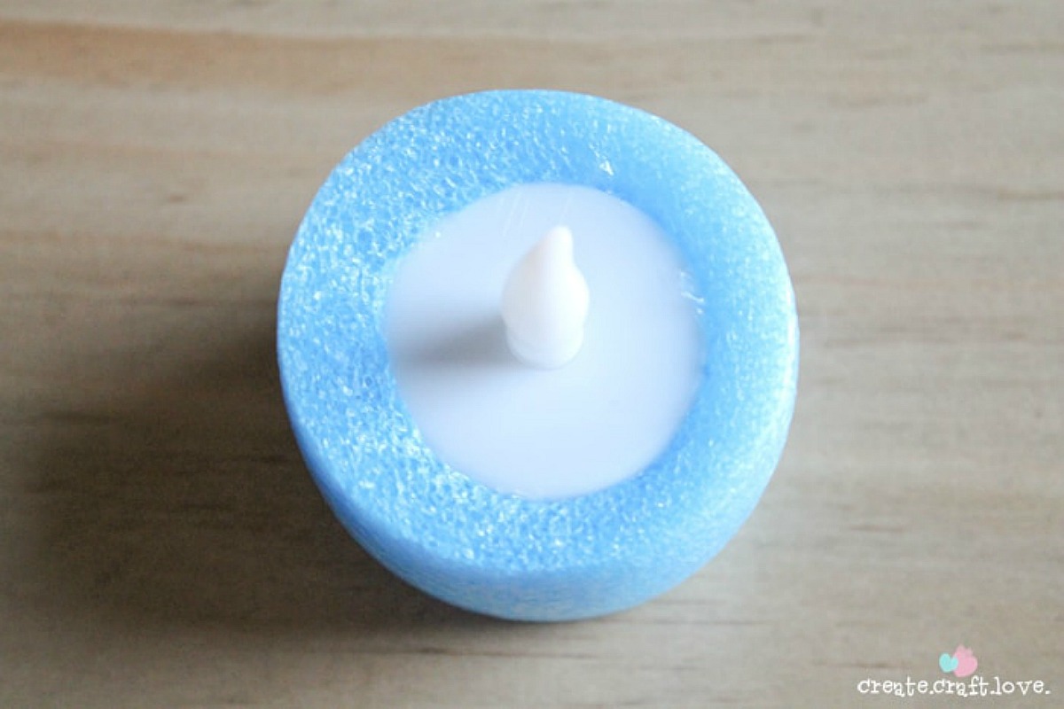 dollar tree pool supplies and fun hacks &mdash; diy candle luminaries