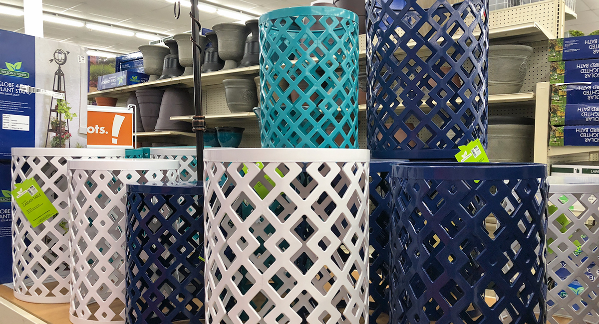 budget patio finds &mdash; colorful garden side tables