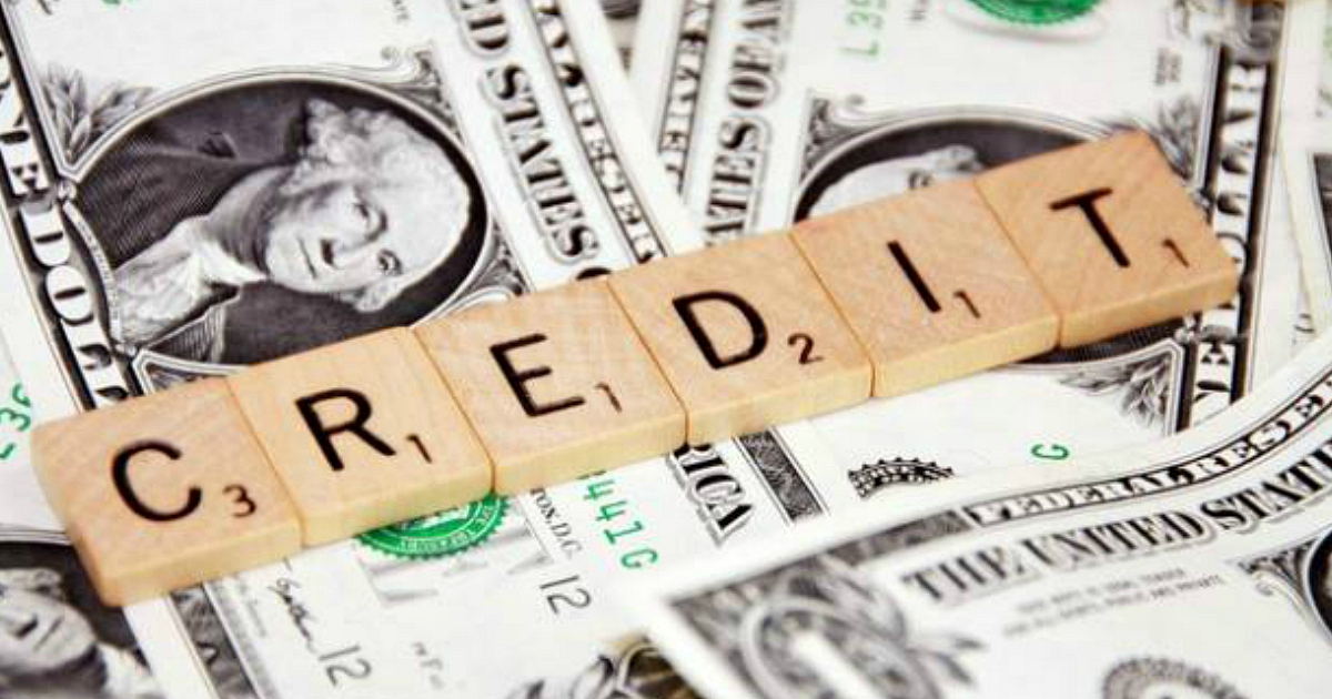Scrabble tiles that read "Credit"