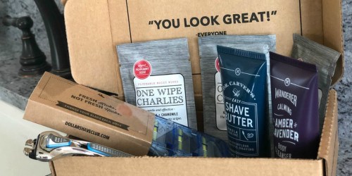 Dollar Shave Club Kit Only $5 Shipped – Includes Razor, 4 Cartridges & More