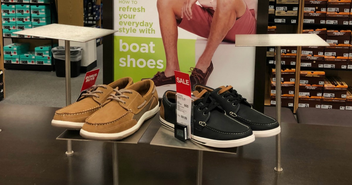 fathers day freebies meals and deals &ndash; Kohl's shoe display