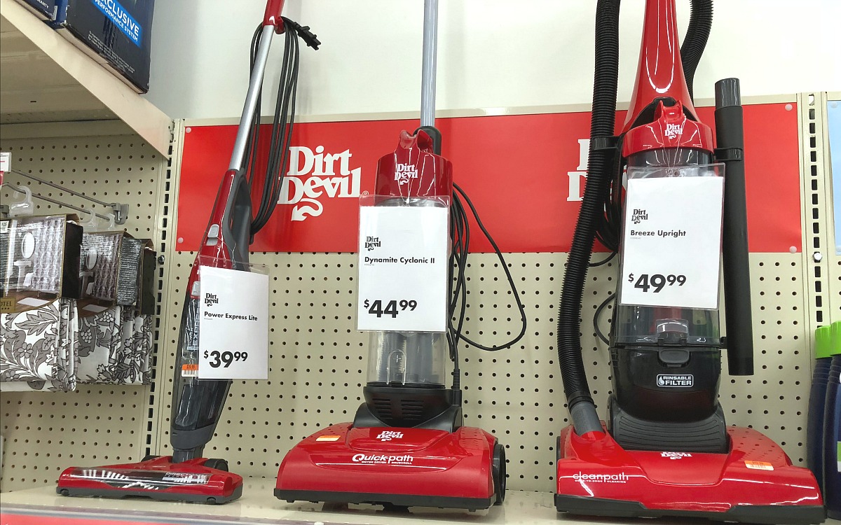 back-to-school college dorm shopping with big lots &mdash; small dirt devil vacuum cleaners