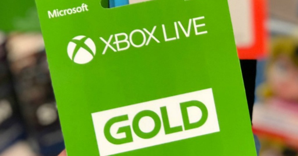 Microsoft Xbox Live Gold card