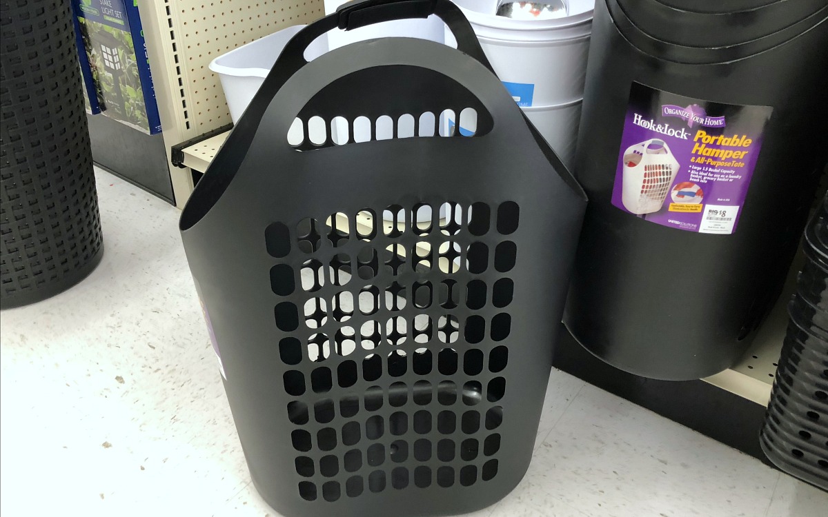 back-to-school college dorm shopping with big lots &mdash; portable hamper