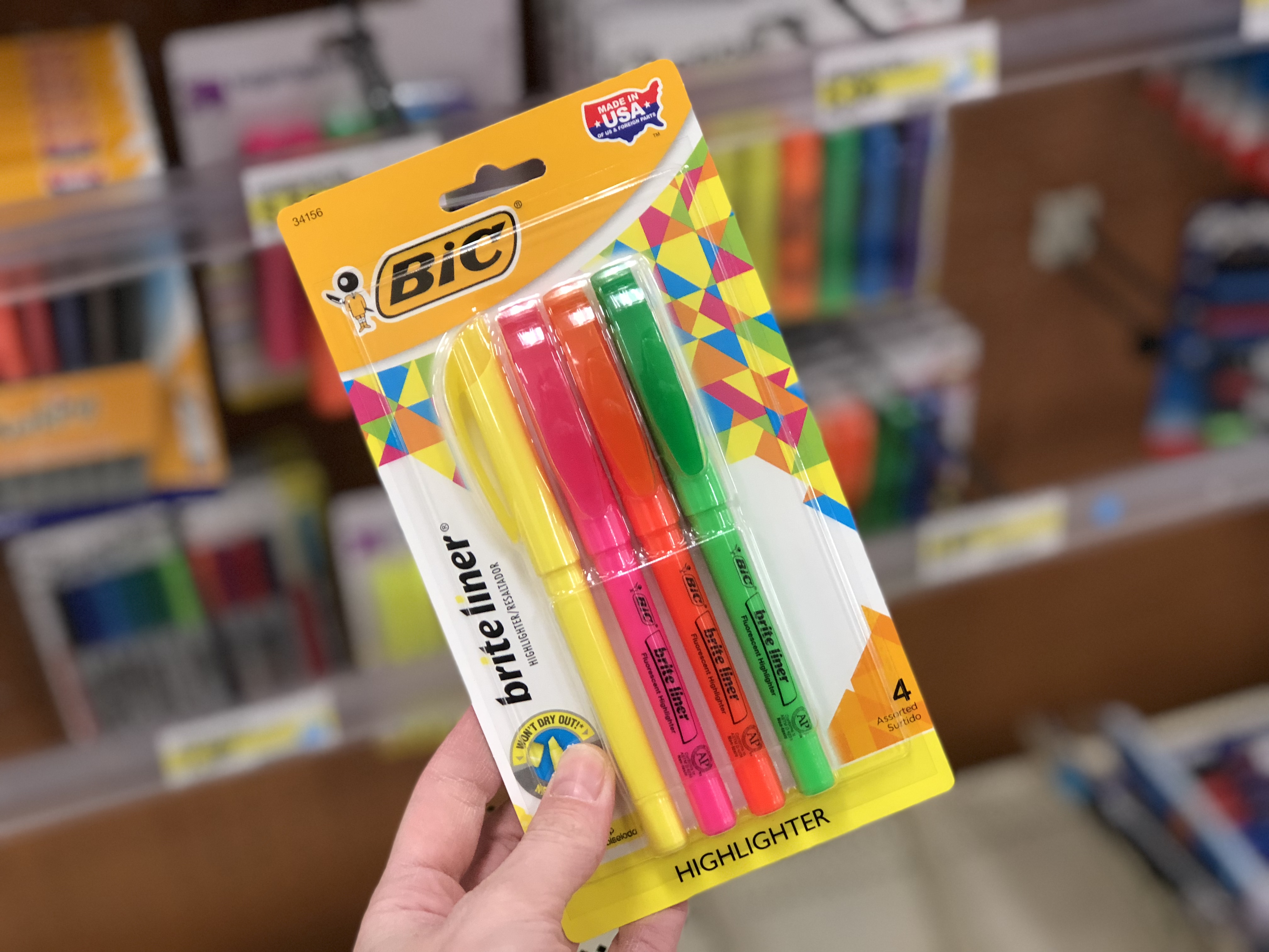 Target offers teachers 15% discount off school supplies &ndash; like these Bic highlighters