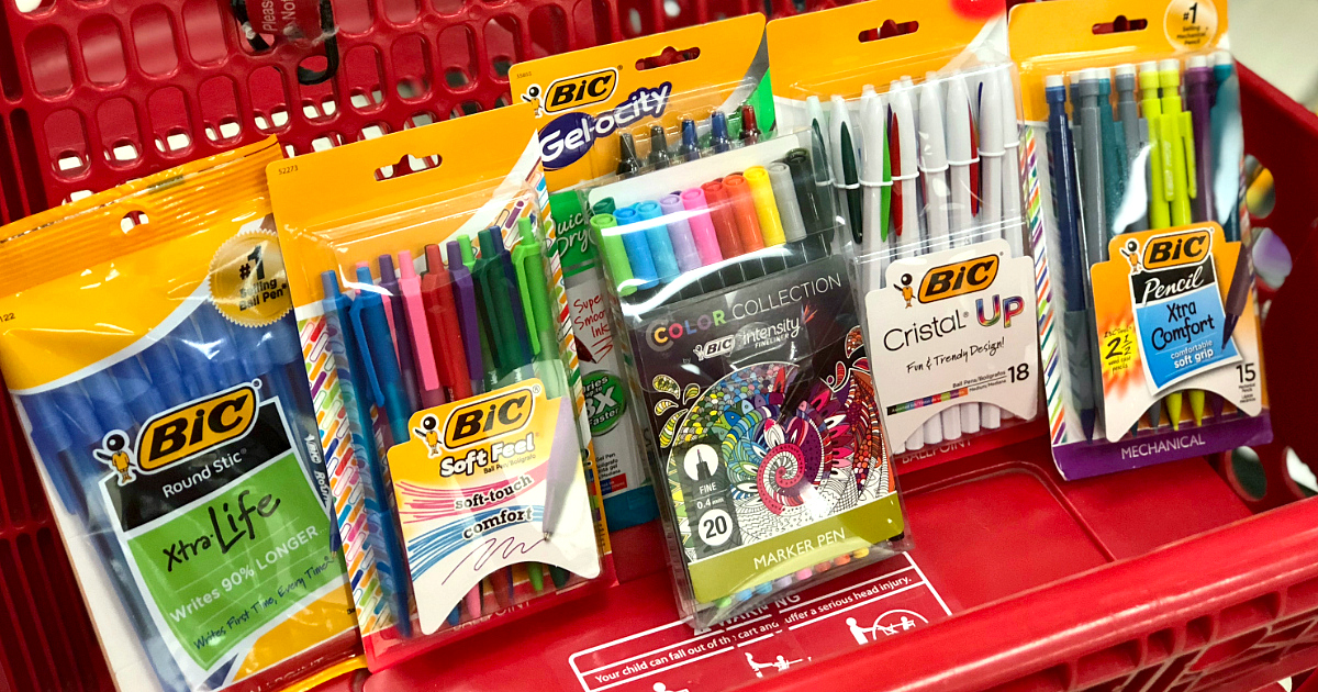 Target offers teachers 15% discount off school supplies &ndash; like these pens in this Target cart