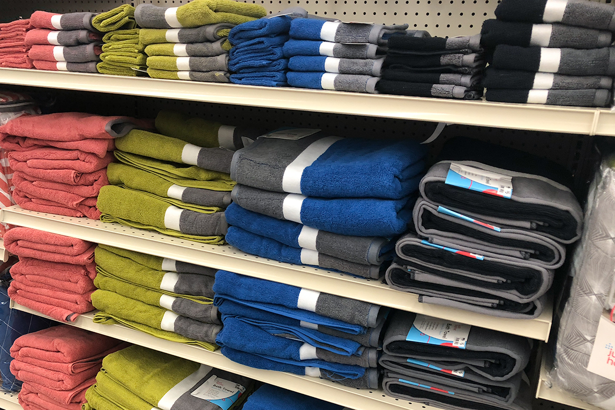 back-to-school college dorm shopping with big lots &mdash; bath towels