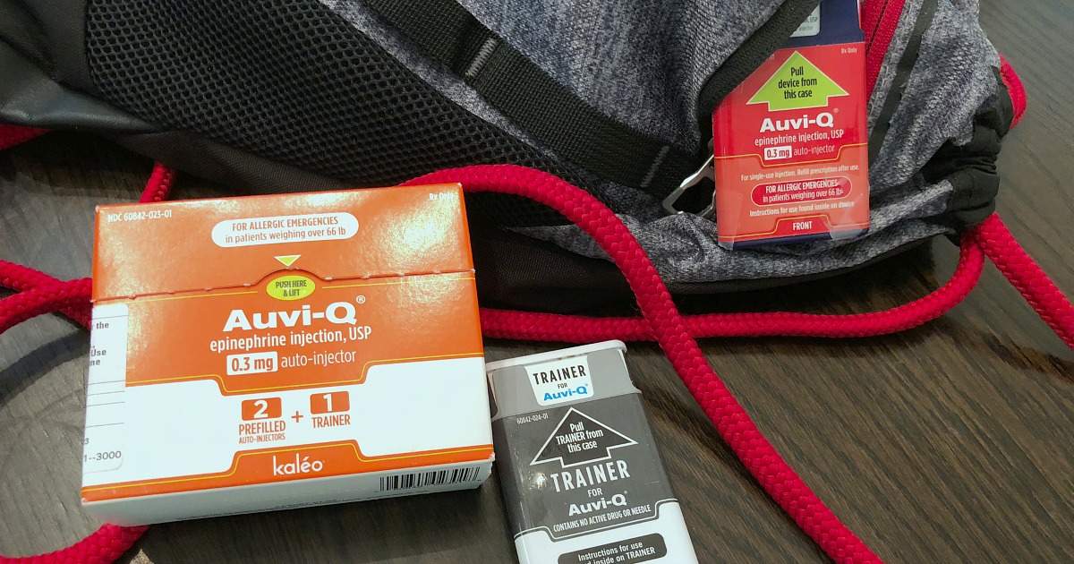 Have allergies? Get free EpiPens &ndash; Pictured, an auvi-q injection package