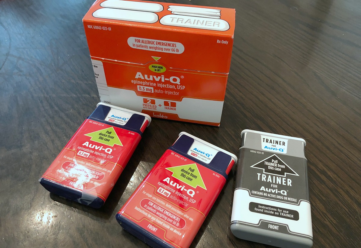Have allergies? Get free EpiPens &ndash; Pictured, auvi-q injections and trainer