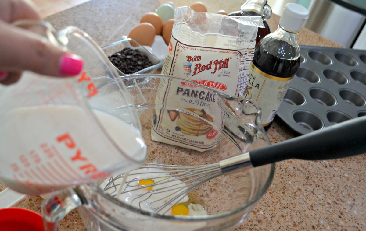 These gluten-free pancake bites are an easy breakfast idea &ndash; combining wet ingredients