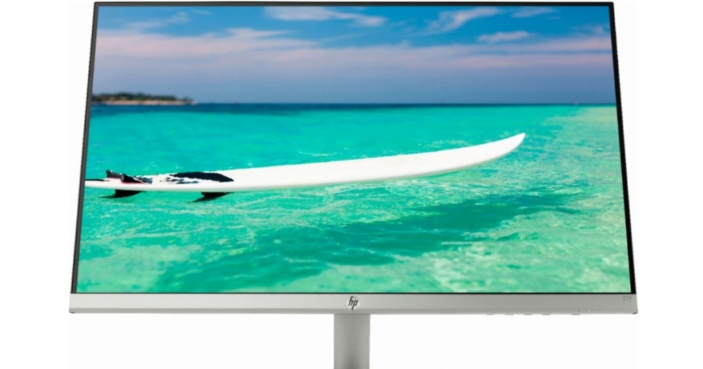 silver computer monitor 