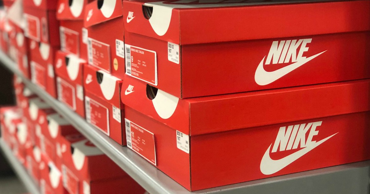 nike best deals and shopping tips &ndash; nike boxes on store shelf closeup