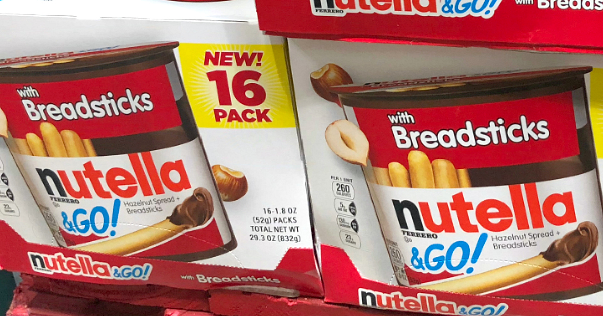 save on back-school snacks, ziploc, and charmin, at costco &ndash; Nutella boxes