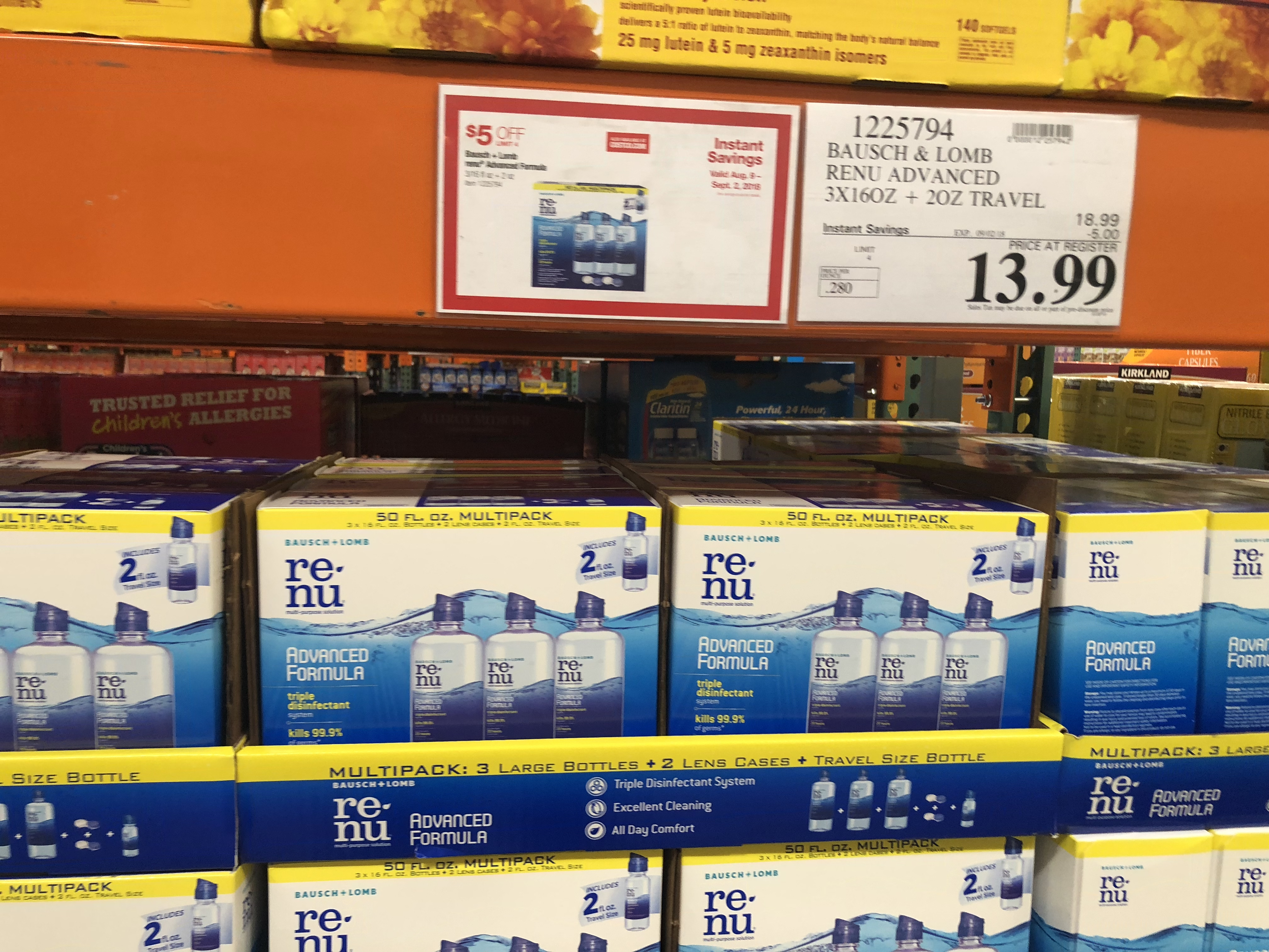 save on back-school snacks, ziploc, and charmin, at costco &ndash; re-nu display