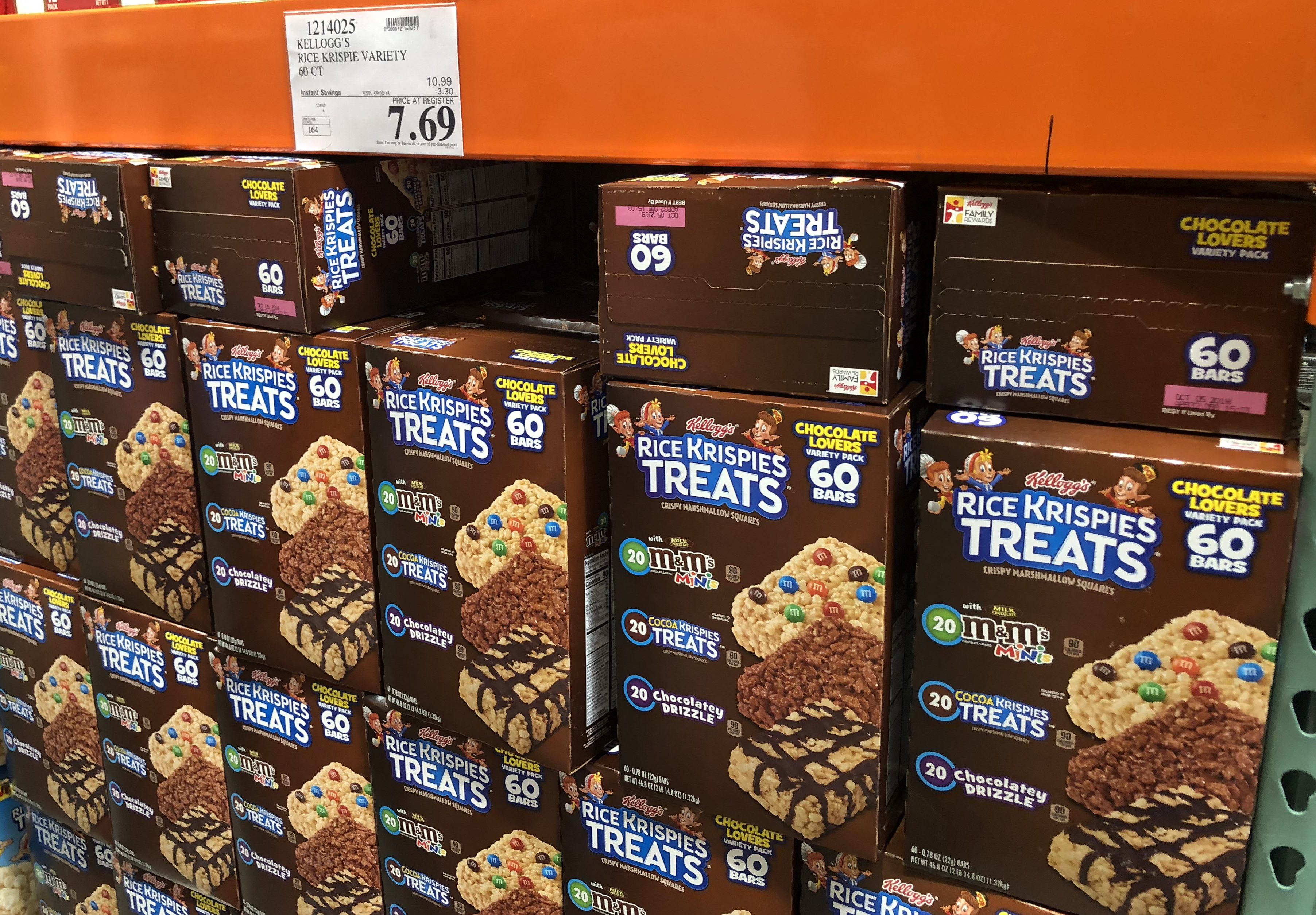 save on back-school snacks, ziploc, and charmin, at costco &ndash; Rice Krispies treats Costco