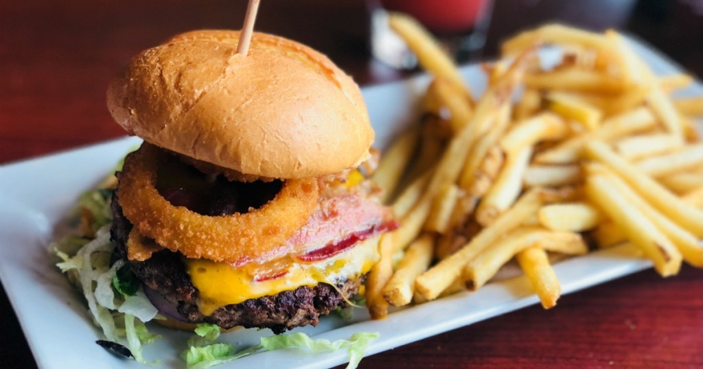 Ruby Tuesday Burger and Fries