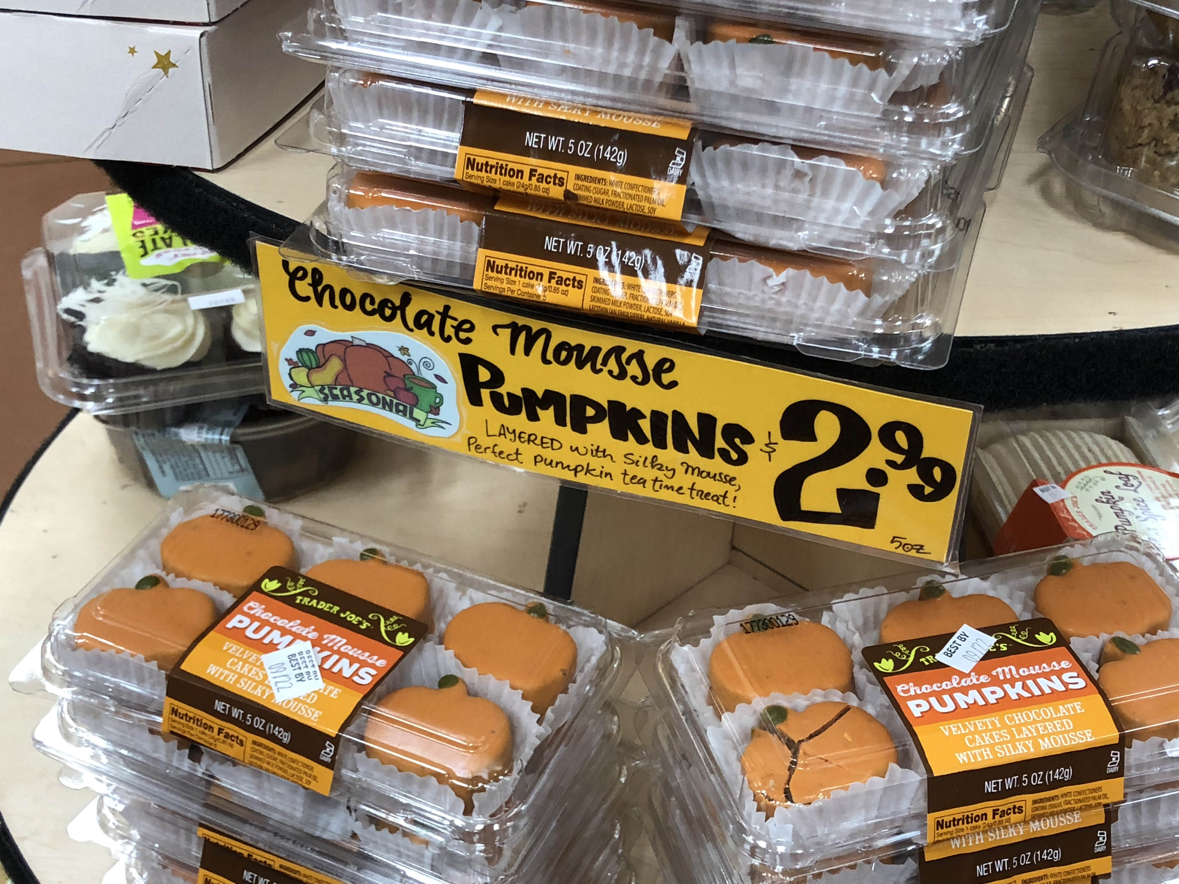 Deals on Trader Joe's Pumpkin items &ndash; chocolate pumpkin cookies at Trader Joe's