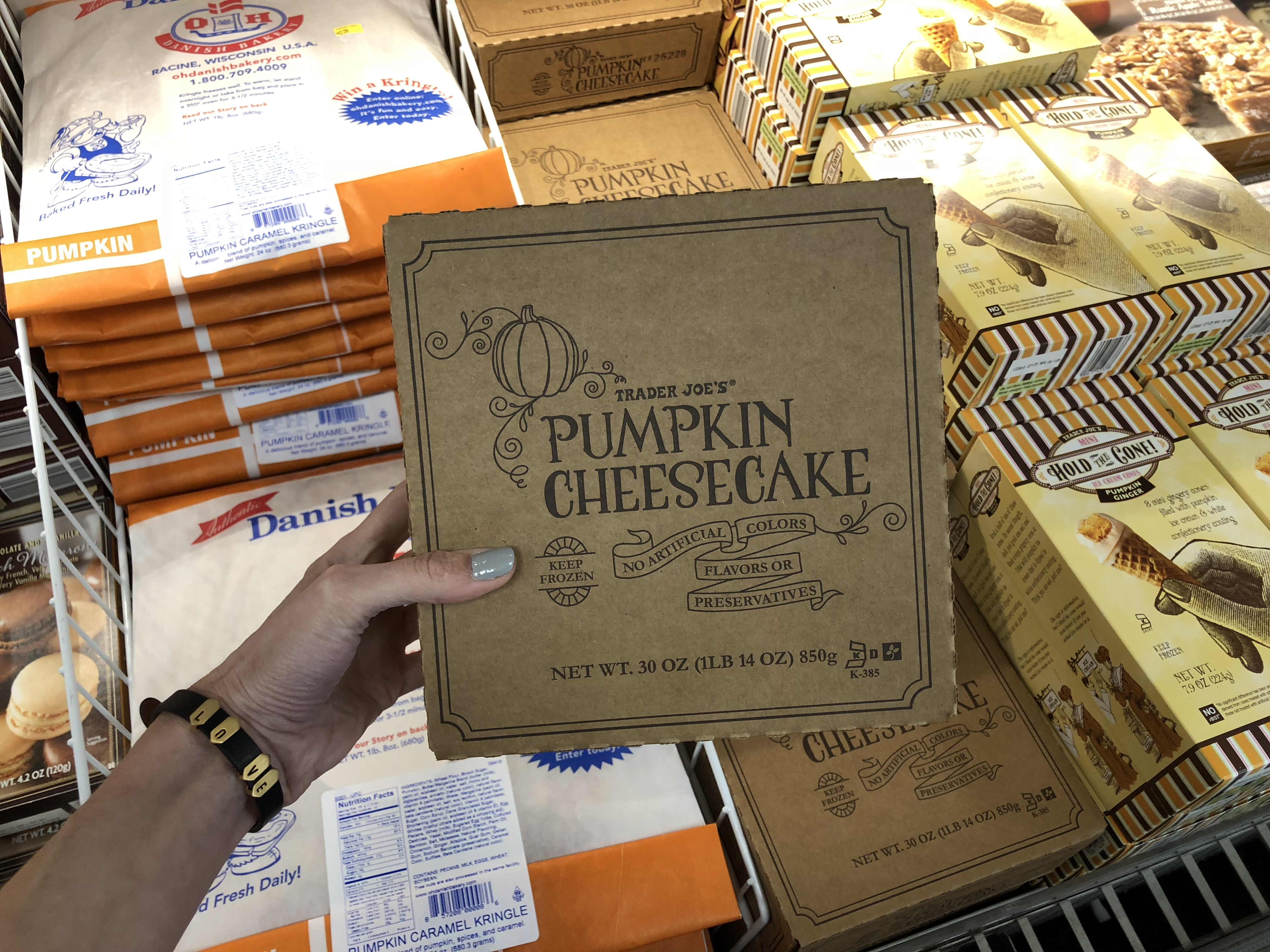 Deals on Trader Joe's Pumpkin items &ndash; Pumpkin cheesecake at Trader Joe's
