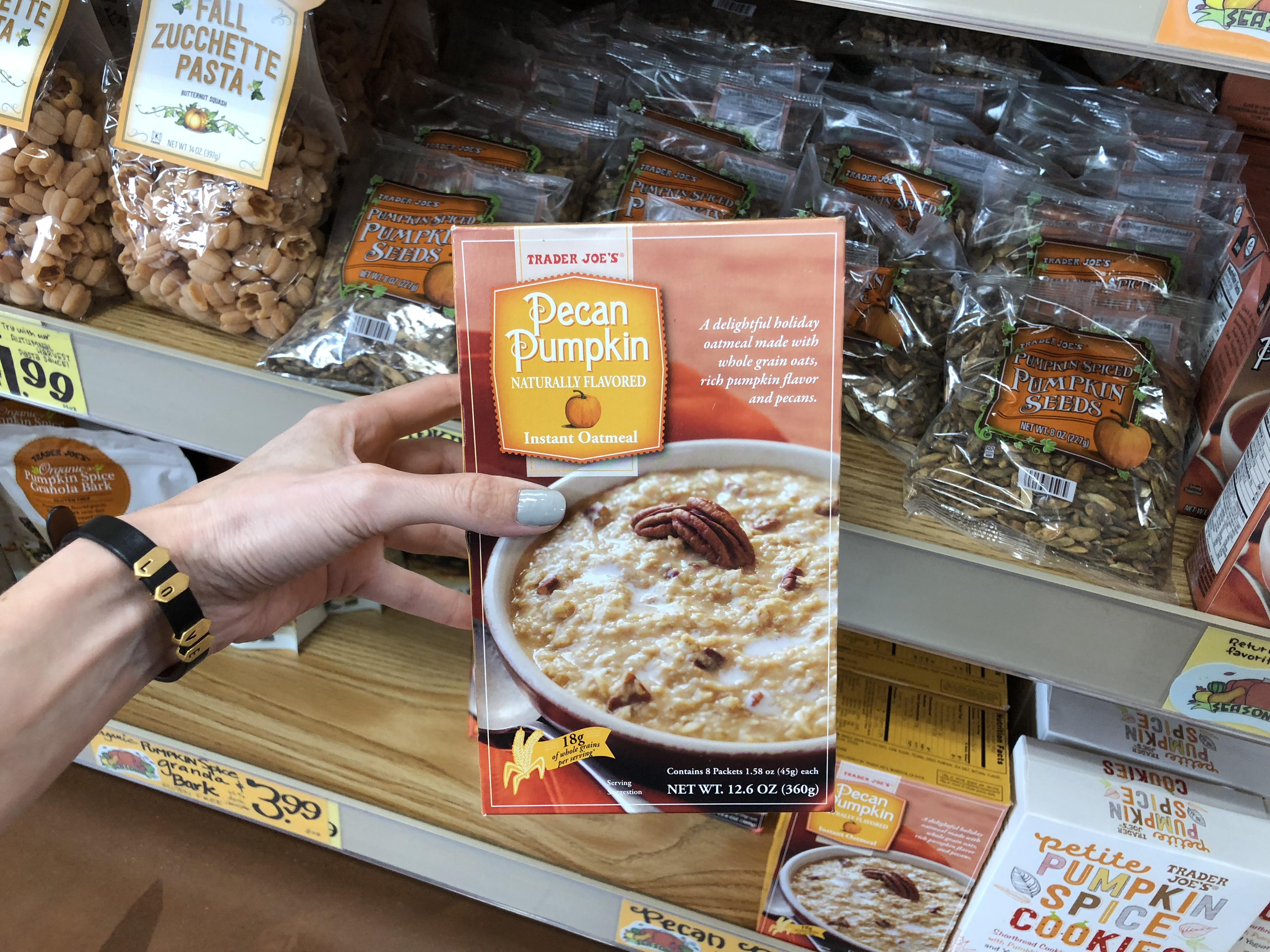 Deals on Trader Joe's Pumpkin items &ndash; Pumpkin Oatmeal at Trader Joe's