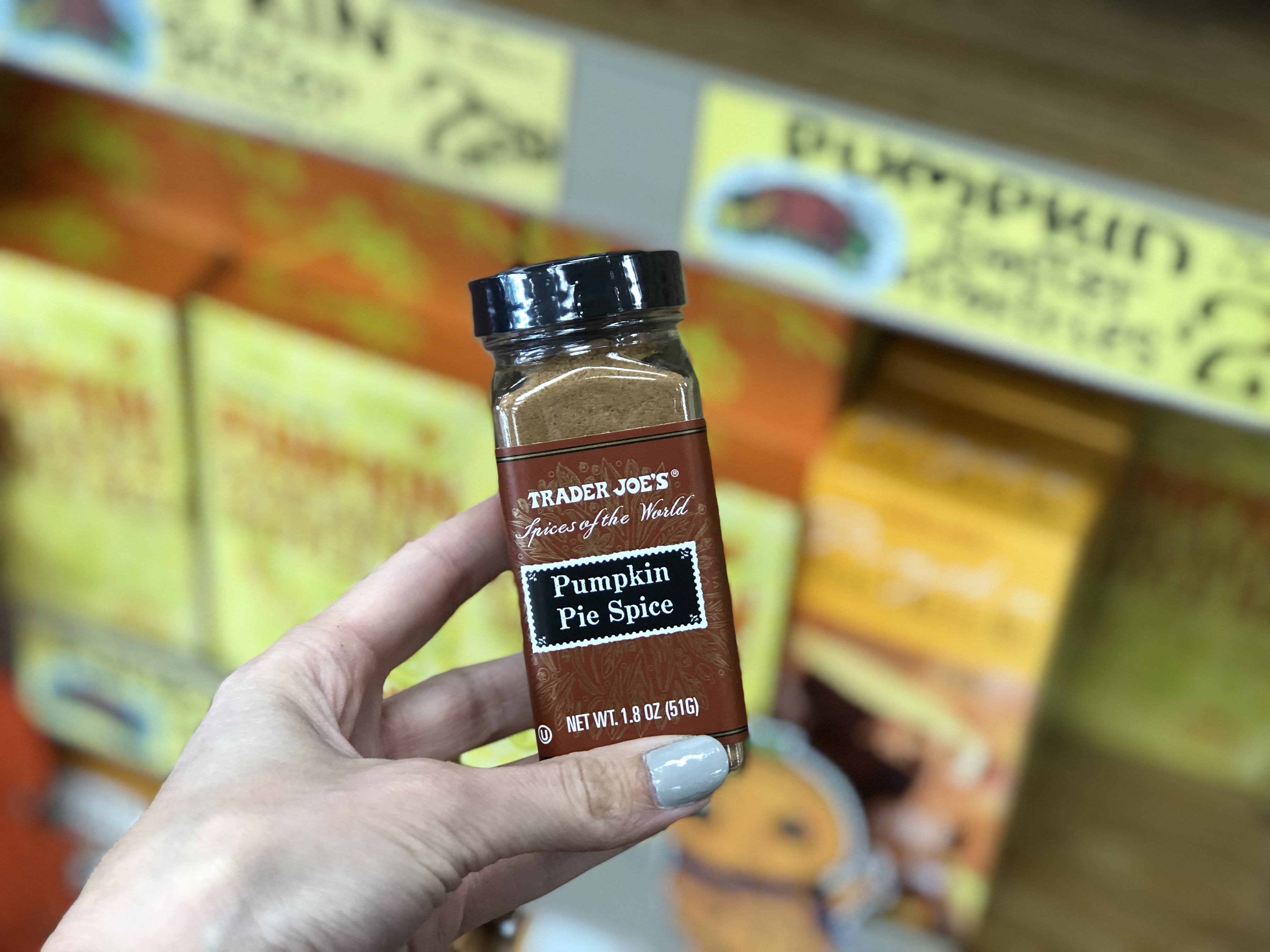 Deals on Trader Joe's Pumpkin items &ndash; pumpkin pie spice at Trader Joe's
