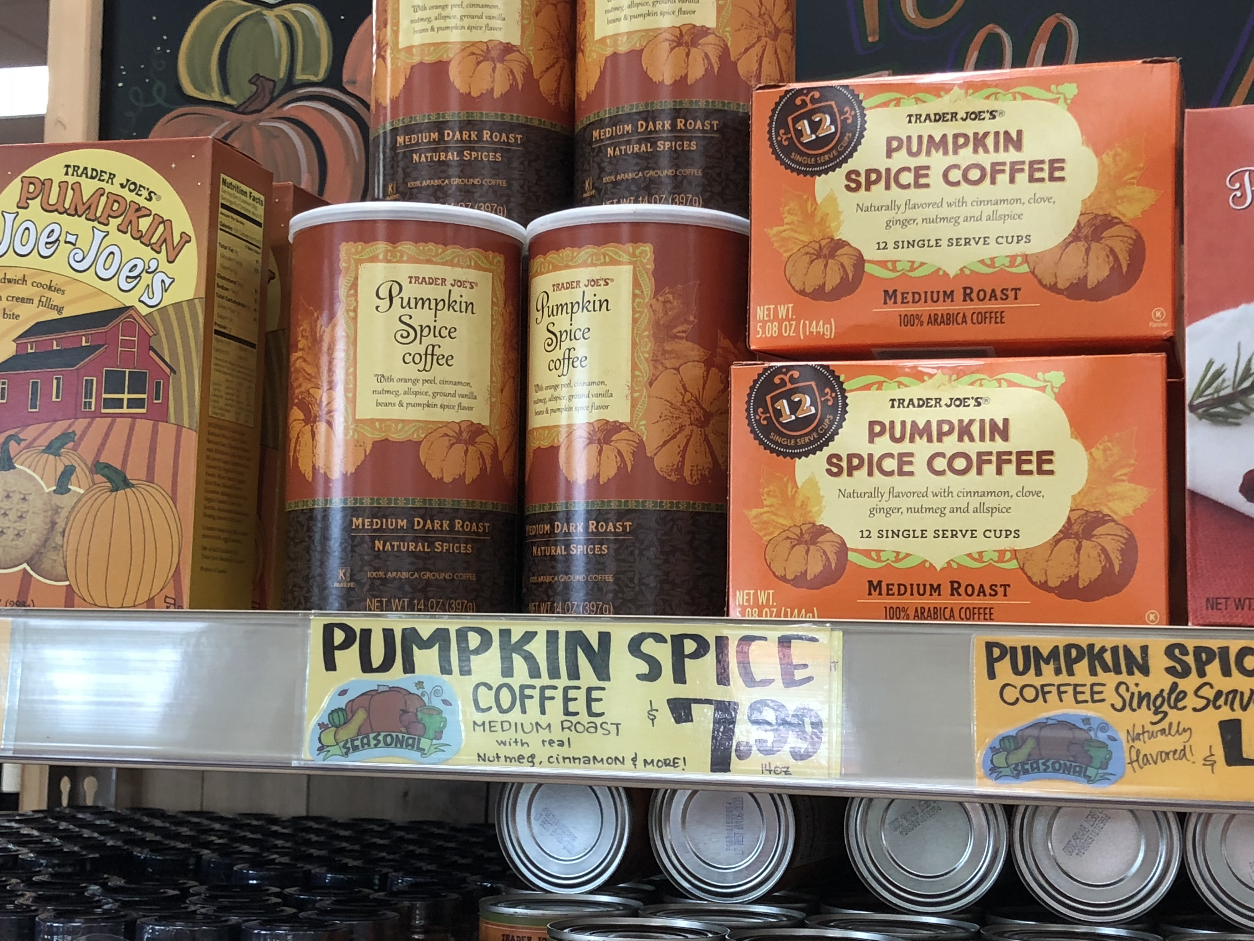 Deals on Trader Joe's Pumpkin items &ndash; Pumpkin spice coffee at Trader Joe's
