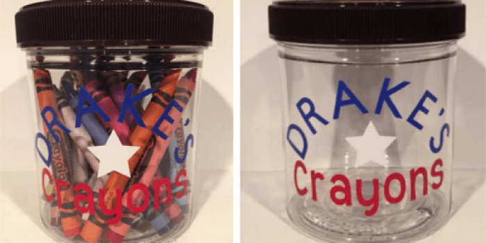 Talenti Gelato Containers + Crayola Crayons = Budget-Friendly Gift Idea