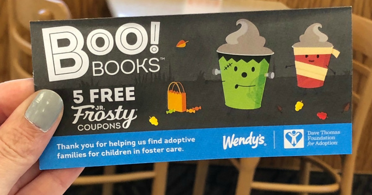 Halloween freebies and deals &ndash; Wendy's Boo Booklet