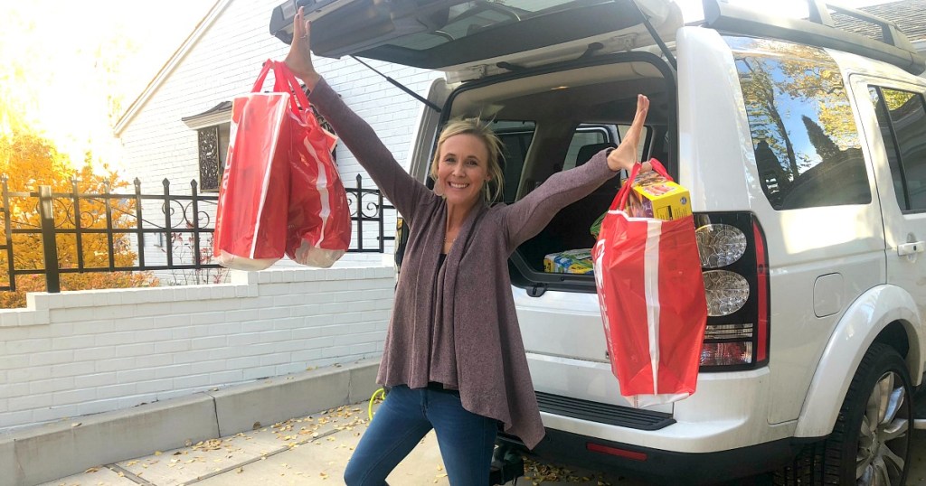 target order pickup with cartwheel promotions &mdash; collin with target order bags
