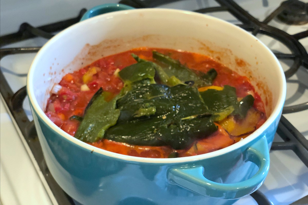 vegetarian meal planning tips for a meat-loving family &ndash; pot full of soup on stove