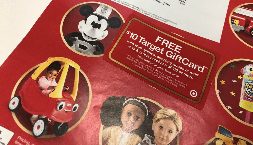 target 2018 toy catalog and gift card &ndash; The gift card