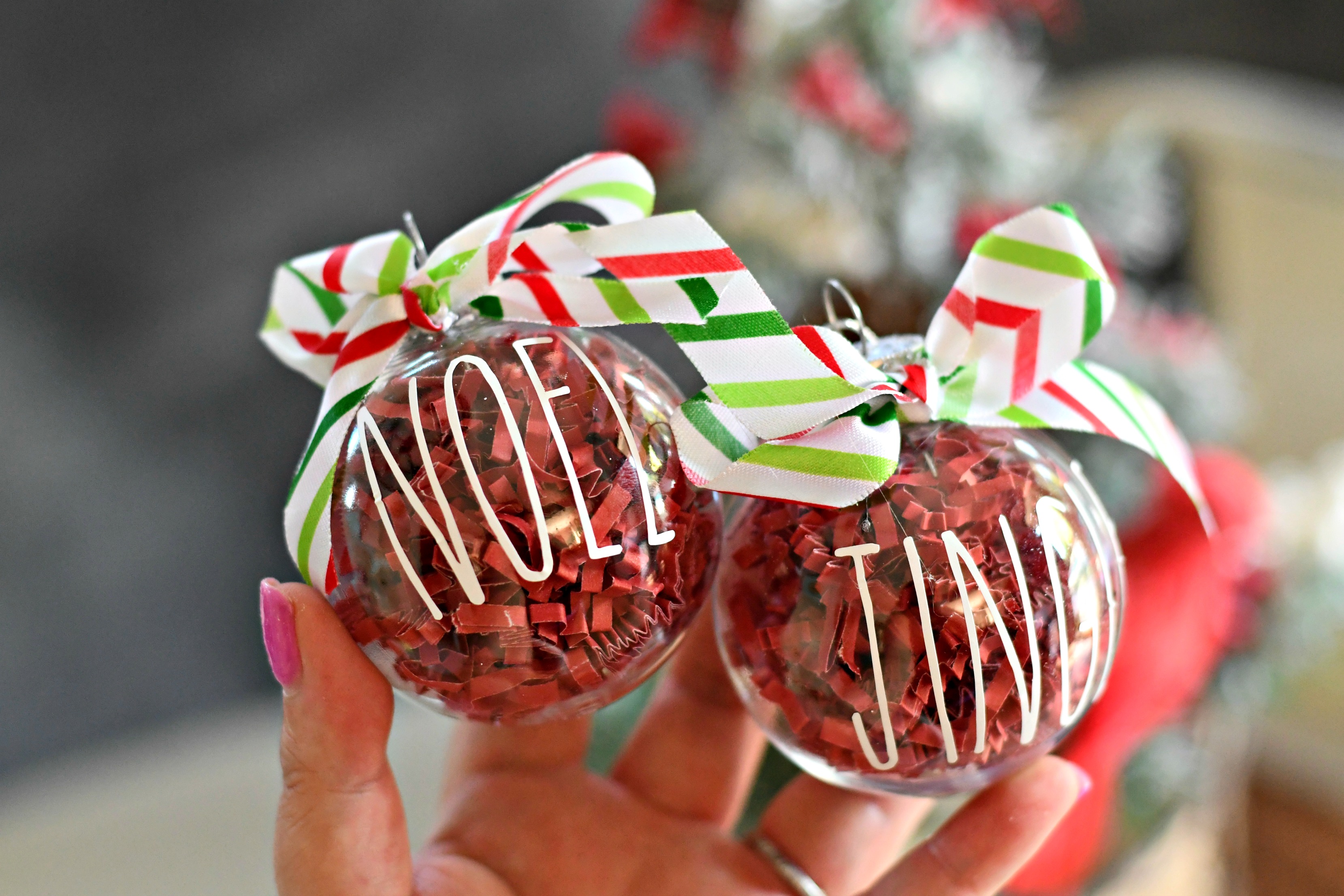rae dunn christmas dollar tree &ndash; finished ornaments