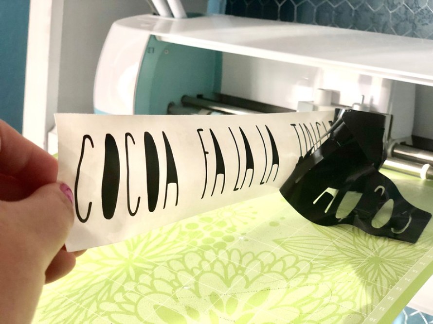 rae dunn christmas dollar tree &ndash; printing the vinyl lettering