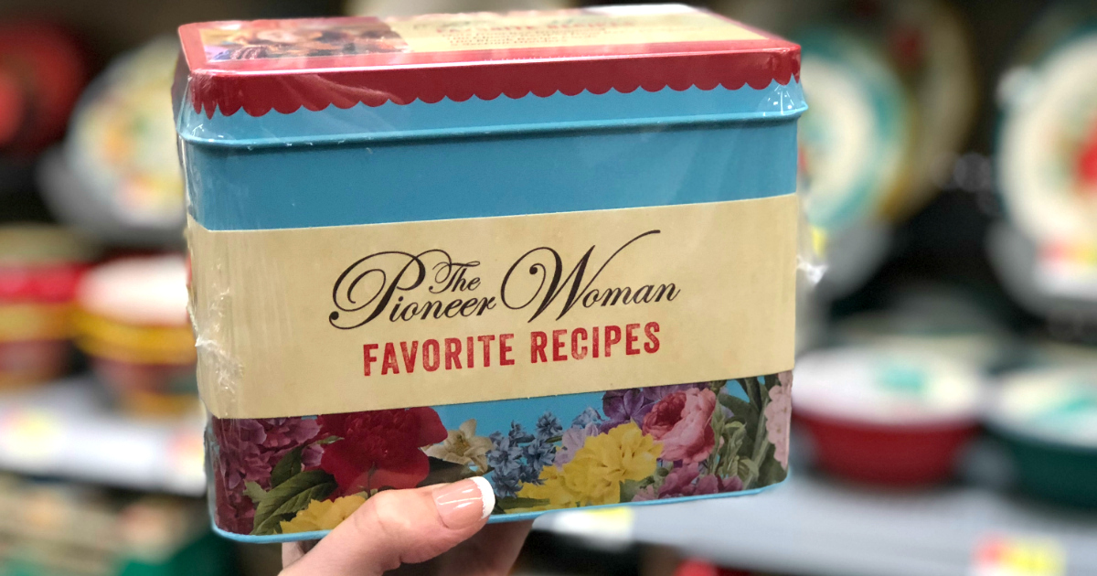 pioneer woman recipes box walmart deal &ndash; The Pioneer Woman Favorite Recipes Tin at Walmart