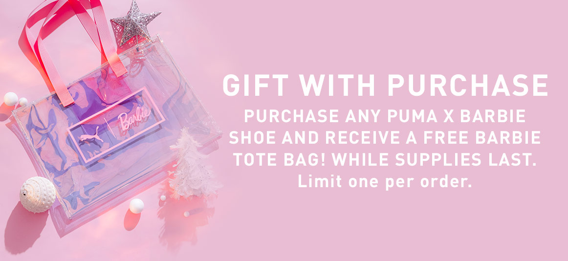 PUMA X Barbie launch new shoe doll line &ndash; Puma Barbie Tote Bag ad