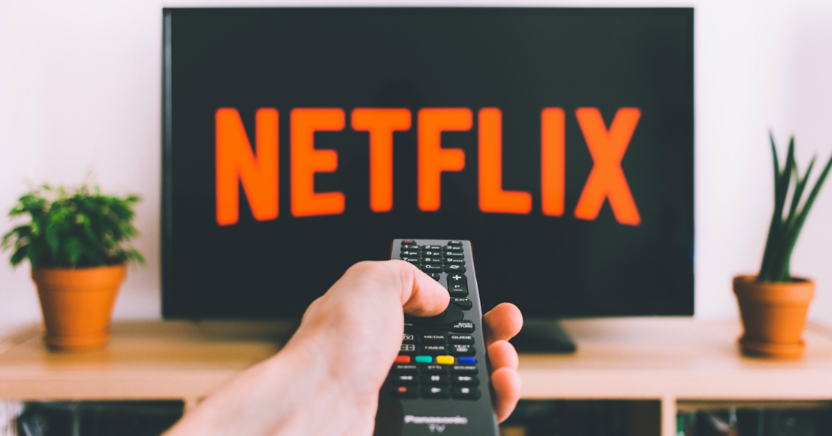 netflix screen on a television