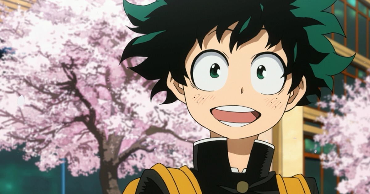 screen grab of My Hero Academia anime character