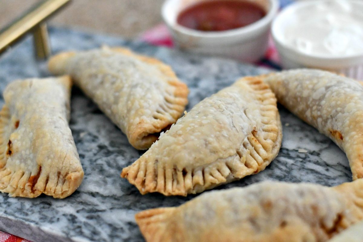 air fryer empanadas on a plate