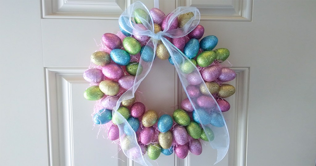 happy friday &ndash; easter egg wreath from Dollar Tree